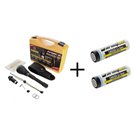 SB14 Set lanterna Armytek Barracuda Pro - Warm cu acumulatori Armytek 18650 Li-Ion 3200 mAh, fara protectie