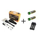 SB21 Set lanterna Armytek Barracuda Pro - Warm cu acumulatori Armytek 18650 Li-Ion 3200 mAh, cu protectie si incarcator